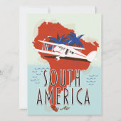 Südamerika mit Flugplakat (Rückseite)