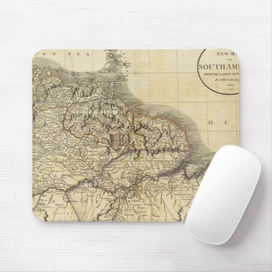 Südamerika Nord Mousepad (Mit Mouse)