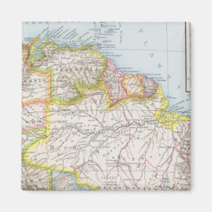 Sudamerika nordliches Blatt - Südamerika Karte Magnet