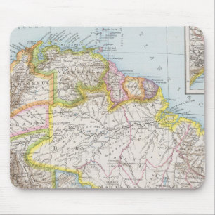 Sudamerika nordliches Blatt - Südamerika Karte Mousepad