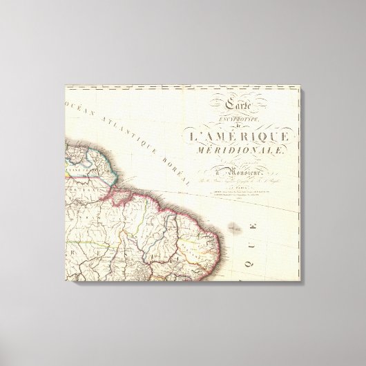 Südamerika Nordost Leinwanddruck (Vorderseite)