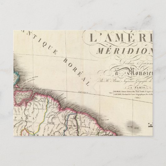 Südamerika Nordost Postkarte (Vorderseite)