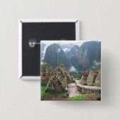Südamerika, Peru, Machu Picchu Button (Vorne & Hinten)
