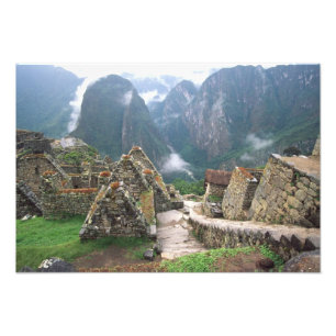 Südamerika, Peru, Machu Picchu Fotodruck