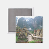Südamerika, Peru, Machu Picchu Magnet (Vorderseite/Rückseite)