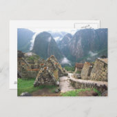 Südamerika, Peru, Machu Picchu Postkarte (Vorne/Hinten)