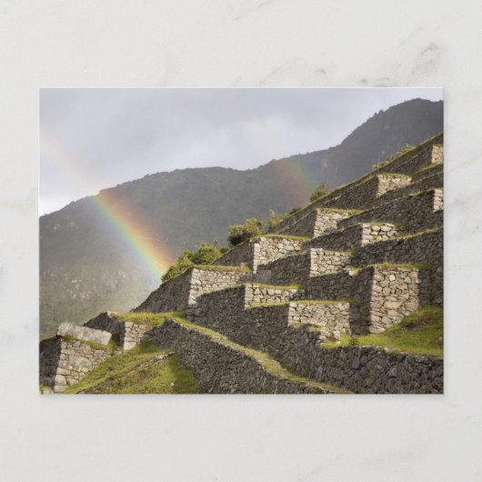 Südamerika, Peru, Machu Picchu Rainbows Postkarte (Vorderseite)