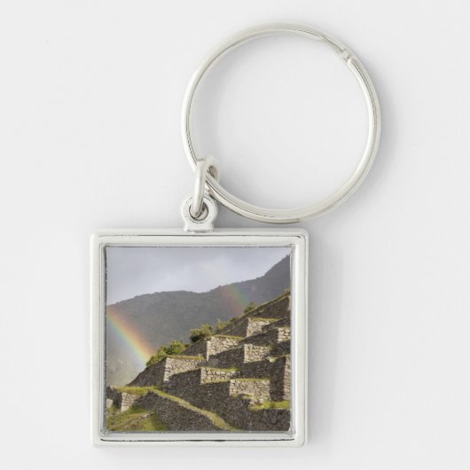 Südamerika, Peru, Machu Picchu. Regenbogen Schlüsselanhänger (Vorne)