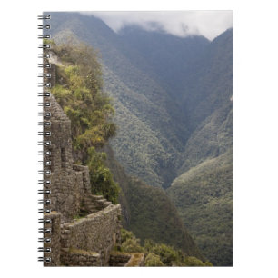 Südamerika, Peru, Machu Picchu. Steinerne Ruinen Notizblock