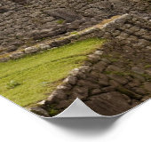 Südamerika, Peru, Machu Picchu Steinruinen Poster (Ecke)