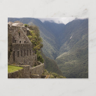 Südamerika, Peru, Machu Picchu Steinruinen Postkarte