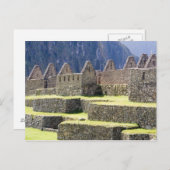Südamerika - Peru. Steinarbeit im verlorenen Inka Postkarte (Vorne/Hinten)