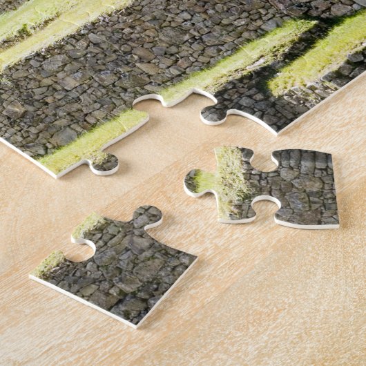 Südamerika - Peru. Steinarbeit im verlorenen Inka Puzzle (Seite)