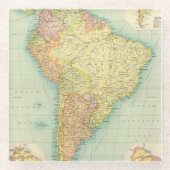 Südamerika politisch glasuntersetzer (Vorderseite)