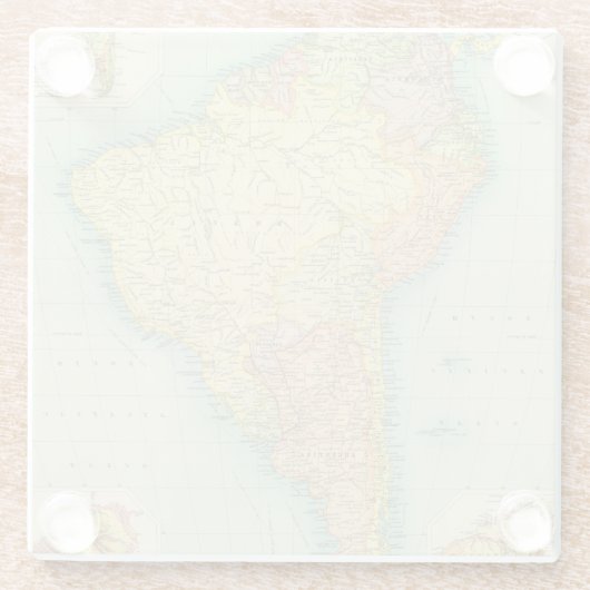 Südamerika politisch glasuntersetzer (Rückseite)