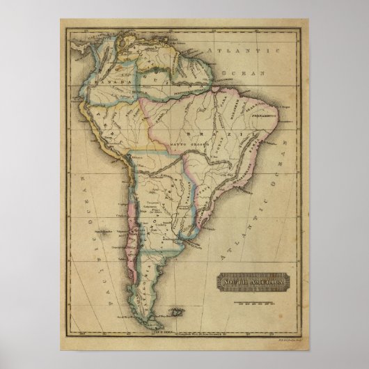 Südamerika Poster (Vorne)