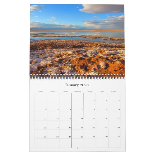 Südamerika reist 15 Monate Kalender (Jan 2026)