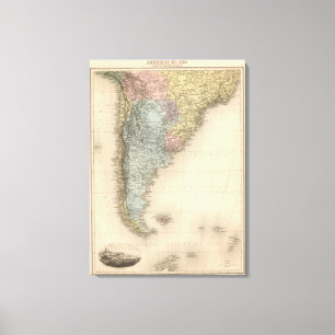 Südamerika-Teil Medionale Leinwanddruck