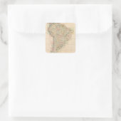 Südamerika-Versammlung Quadratischer Aufkleber (Tasche)