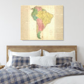 Südamerikakarte Leinwanddruck (Insitu (Schlafzimmer))
