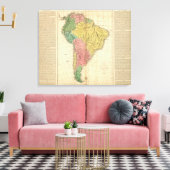 Südamerikakarte Leinwanddruck (Insitu (Wohnzimmer))