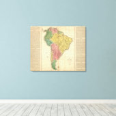 Südamerikakarte Leinwanddruck (Insitu (Holzboden))