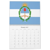 Südamerikanische Flaggen Kalender (Jan 2027)