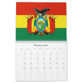 Südamerikanische Flaggen Kalender (Feb 2026)