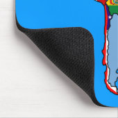 Südamerikanische Flaggen von Südamerika-Karte Mousepad (Ecke)