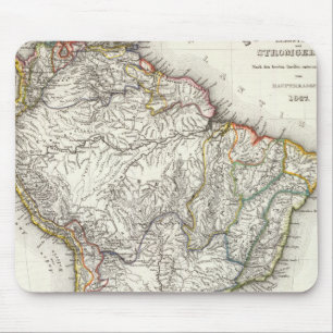 Südamerikanische Flüsse und Berge Mousepad