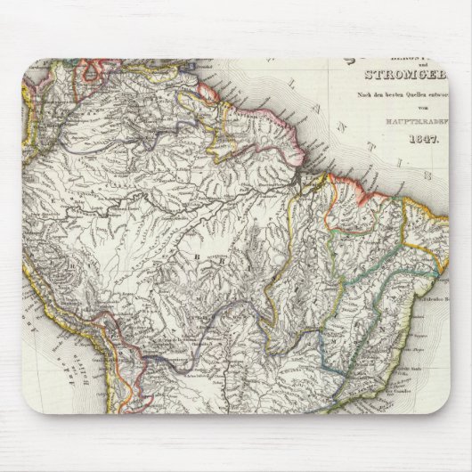 Südamerikanische Flüsse und Berge Mousepad (Vorne)