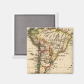 Südamerikanische Karte Magnet (Vorderseite/Rückseite)