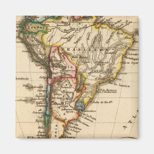 Südamerikanische Karte Magnet (Vorne)