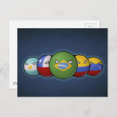 Südamerikanische Landbällchen Postkarte (Vorne/Hinten)