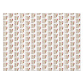 Südamerikanische Lane Cake Cherry Coconut Pecan Tischdecke (Vorderseite (Horizontal))