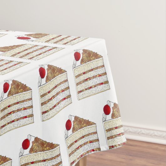 Südamerikanische Lane Cake Cherry Coconut Pecan Tischdecke (Beispiel)