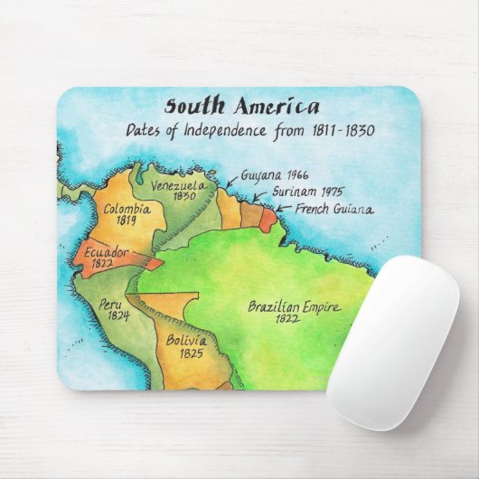 Südamerikanische Unabhängigkeit Mousepad (Mit Mouse)