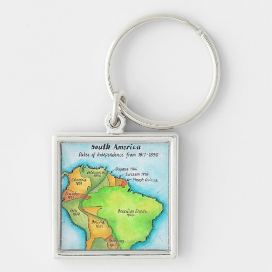 Südamerikanische Unabhängigkeit Schlüsselanhänger (Vorne)