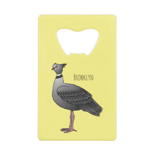 Südamerikanische Vogel Cartoon-Illustration Geldbeutel Flaschenöffner