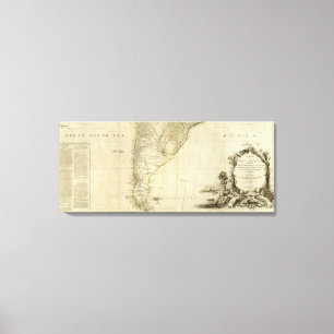 Südamerikanischer Abschnitt Leinwanddruck