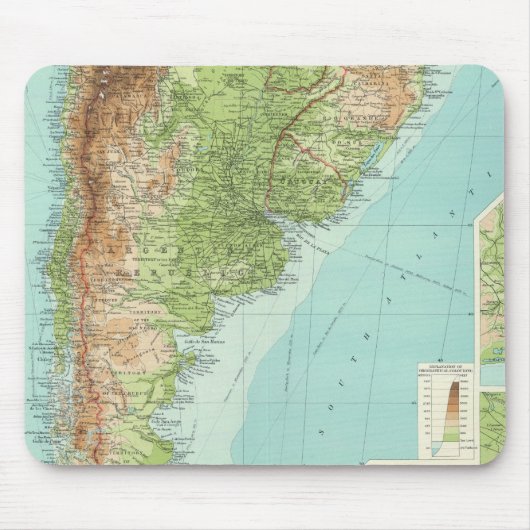 Südamerikanischer Abschnitt Mousepad (Vorne)