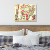 SüdamerikaPanoramakarte Südamerika 2 Leinwanddruck (Insitu (Schlafzimmer))