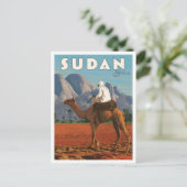Sudan Afrika Vintage Reise Postkarte (Stehend Vorderseite)