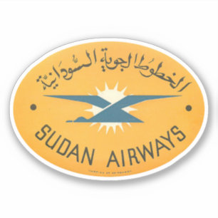 Sudan Airways Aviation Sticker