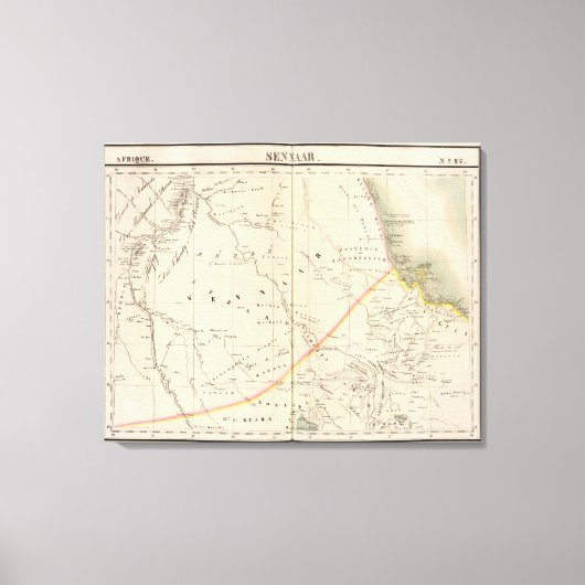 Sudan, Äthiopien Leinwanddruck (Vorderseite)