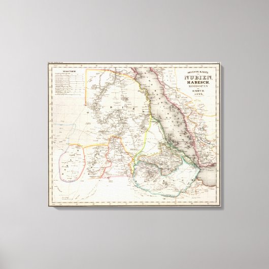 Sudan, Äthiopien Leinwanddruck (Vorderseite)