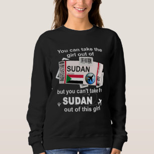 Sudan Bordkarte Sudan Mädchen Sudan Sweatshirt