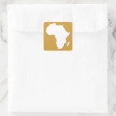Sudan Brown Audacious Africa Quadratischer Aufkleber (Tasche)
