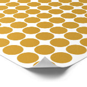 Sudan Brown Safari Dot mit Namen Poster (Ecke)