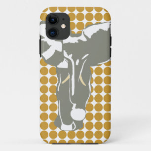 Sudan Brown Safari Dot mit Pop Art Elephant Case-Mate iPhone Hülle